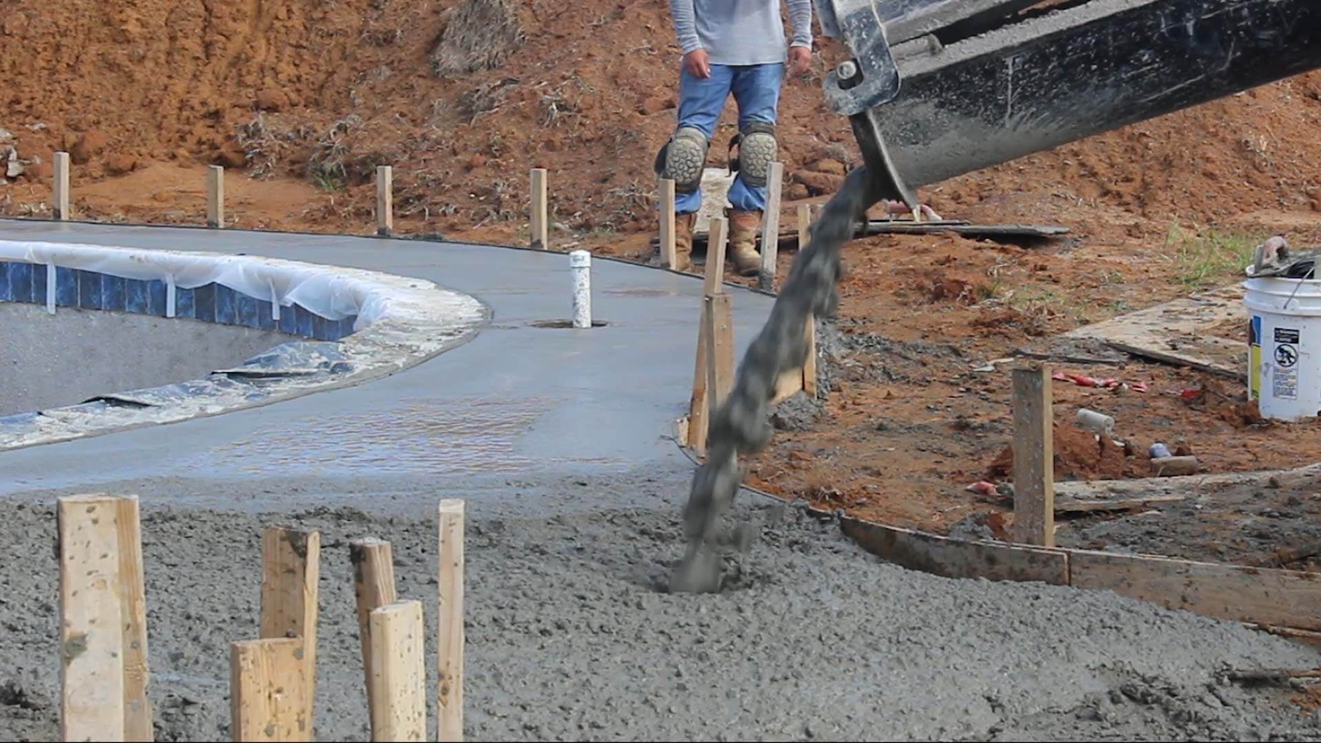 concrete pouring